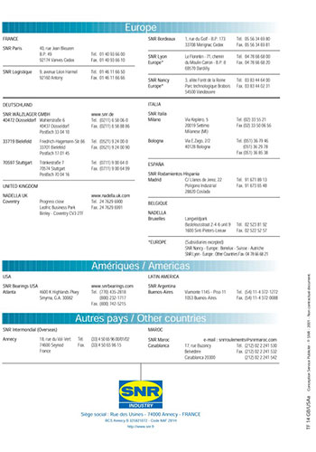 Bearings catalog