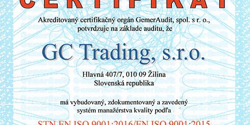 ISO 9001 GC Trading